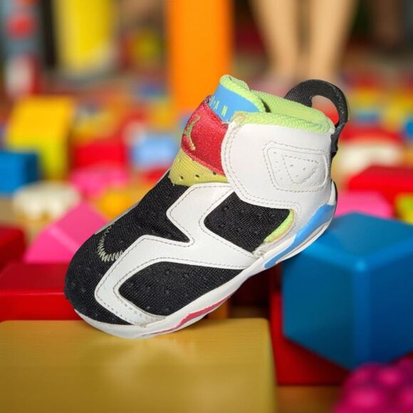 2016 Baby Air Jordan 6 Retro Little Flex 'Multi White' CT4417-103 High Top 5C - Picture 1 of 9